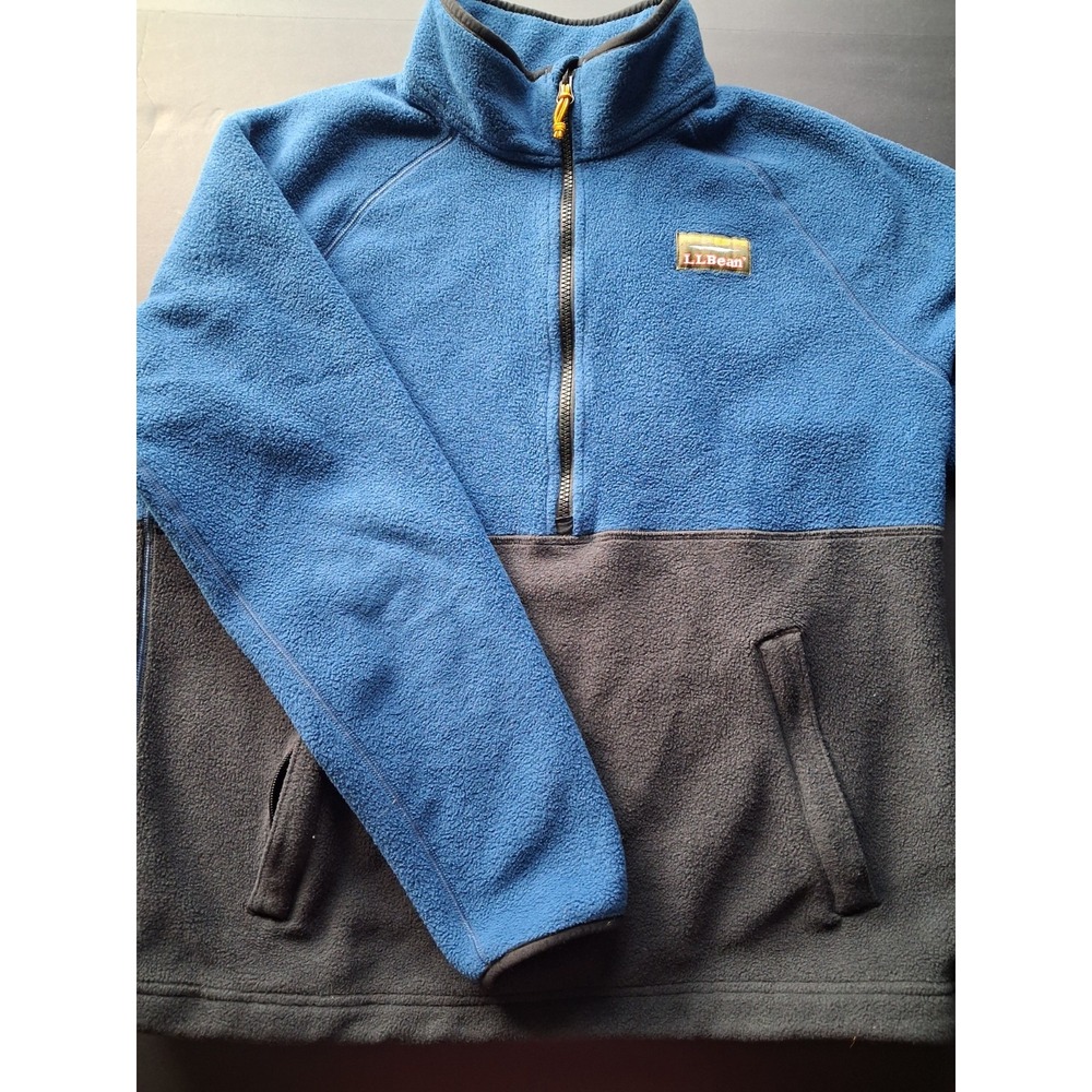 LL Bean 1/2 Zip Fleece Pullover Men's Size Medium Mountain Classic Colorblock